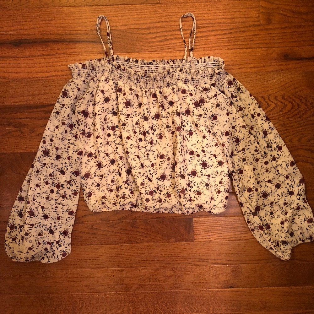 Floral off the shoulder with straps